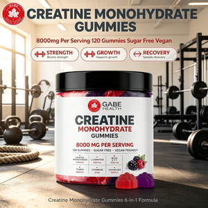 Gomitas de Creatina Monohidrato de Marca Privada OEM, 8000 mg por Porción, 120 Unidades, Sin Azúcar, Veganas, 6 en 1, para Atletas de Gimnasio - Product Image 1