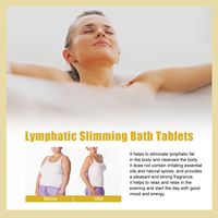 ÉTIQUETTE PRIVÉE Drainage lymphatique rapide Comprimés de bain amincissants pour le corps à base de plantes pour perdre du poids Comprimés de bain amincissants lymphatiques