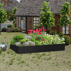 Expédition rapide d'usine, bordure de jardin rectangulaire en acier corten couleur rouille, style Art Déco, résistant aux intempéries, imperméable, pour intérieur - Product Image 4