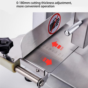 เครื่องเลื่อยตัดกระดูกไฟฟ้าเชิงพาณิชย์รุ่นใหม่ 220V กึ่งอัตโนมัติ สำหรับไก่ เนื้อวัว เนื้อหมู ใบมีด 120 ซม. กำลังการผลิต 0.8-1 ตัน/ชม. - Product Image 4