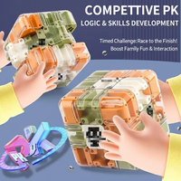 Jouet d'apprentissage interactif STEM pour enfants, cube à billes en 3D, pour adolescents, soulagement du stress, amusant, compétences cognitives, cadeau
