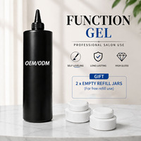Gel de base constructeur végétalien sans TPO 1kg, marque privée, sans HEMA, avec 2 flacons bonus, gel UV professionnel