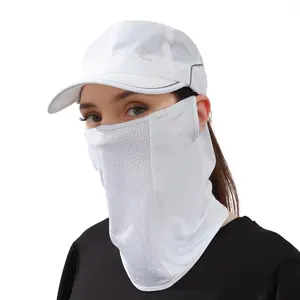 Masker Wajah kustom dapat digunakan kembali kain dapat dicuci bandana Wanita Pria leher Gaiter penutup telinga loop