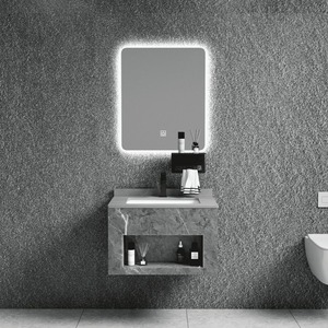 Metal Sintered Stone Bathroom Furniture <b>Vanity</b> Under Counter Basin Smart Mirror Waterproof Splash Proof Dressing <b>Table</b> - Product Image 2