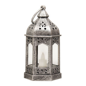 New Arrival Vintage <strong>Candle</strong> <strong>Lantern</strong> with LED Pillar <strong>Candle</strong> Silver ,GOLD or Bronze Brushed <strong>Lanterns</strong> for Home and Party Decoration - Product Image 5