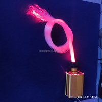 Lampu Serat Optik Sauna dengan LED RGBW 18W + Roda Berkelap-kelip dan Serat Optik untuk Langit-langit Bertabur Bintang