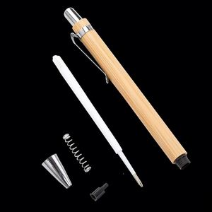 Stylo bille en bambou écologique de haute qualité à prix abordable, construction durable, facile à tenir, logo gravé au laser personnalisé, stylo en bambou - Product Image 4
