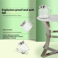 Nouvelle Pichette à Eau Moderne 1000ml en Plastique Texturé Bulle Écologique Unique avec Poignée et Couvercle, Fonction Refroidissement pour la Maison
