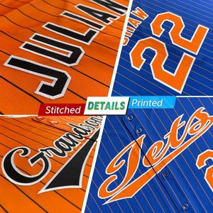 Camiseta de béisbol personalizada con rayas, camisa con botones, tela de sarga, absorción de humedad, unisex, para adultos, nombre del equipo 00 - Product Image 3