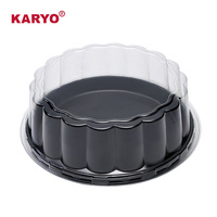 KARYO-Boîte à desserts en plastique transparent pour anniversaire, boîte à gâteaux à emporter, avec couvercle transparent, 251h