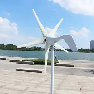 Generator turbin angin 48v 24v, produk tenaga angin sumbu horizontal, penggunaan di rumah, 1kw 600w 800w