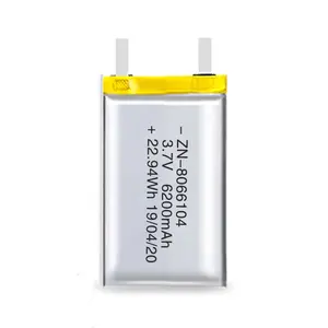 3.7 Volt 3.7 V 6200Mah 6000Mah Small Rechargeable Battery