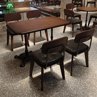 Ensemble table et chaises de style industriel, chaises en métal pour café, chaises de bar, chaises de restaurant, usage commercial