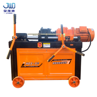 Machine automatique de roulage de filetage pour couplages de barres d'armature 16-40 mm, machine à fileter les barres d'acier avec moteur et boîte de vitesses