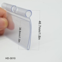 Porte-étiquette Flip Data Strip avec SuperGrip pour crochet T-Scan, longueur 2"