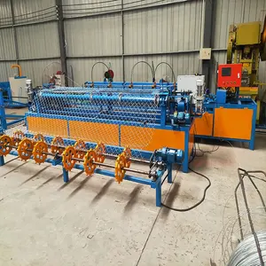 Single Wire Cyclone Mesh Making Machine Diamond Chain Link Fence Machine