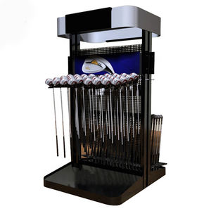 Sports Entertainment Cue Display Cabinet Club Golf Putter Display Rack