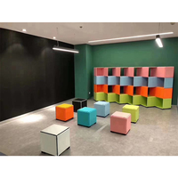 Armoire de rangement moderne, colorée et durable pour l'école, la salle de classe, bricolage, modulaire, assemblage libre, en plastique ABS