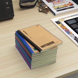 紙の40枚を含む柔らかい革カバー付きのA5サイズの日記ノート。毎日の使用のためのオフィスノート。 - Product Image 5