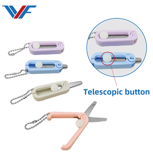 Mini Có Thể Gập Lại Có Thể Thu Vào An Toàn Kéo Kích Thước Nhỏ Handmade Nhựa Lưỡi Sinh Viên Thêu Carry-Có Thể Cắt Giấy Công Cụ - Product Image 5