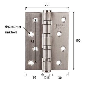 Heavy Duty Stainless Steel Door <strong>Hinge</strong> 270 Degree Open Ball Bearing Silent Furniture <strong>Hinges</strong> For Wooden Doors - Product Image 3