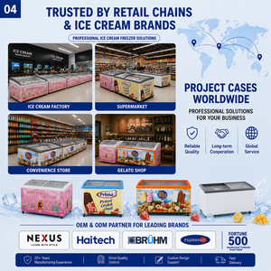 ตู้แช่ไอศกรีมเชิงพาณิชย์ X-MING CE ETL NSF <span class=keywords><strong>nestle</strong></span> แบบโชว์สินค้าสไตล์อิตาลี ขนาดเล็ก สำหรับโรงงานผลิตไอศกรีมและไอติมแท่ง - Product Image 5