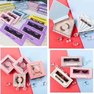 Lashes3d nerz großhandel verkäufer kostenloser proben mit fällen privtate label led wimpern paket lashbox verpackung - Product Image 4