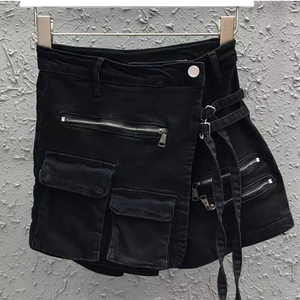 Summer Jean <strong>Shorts</strong> Wholesale Custom logo Casual Denim <strong>Cargo</strong> <strong>Shorts</strong> for Women <strong>Ladies</strong> - Product Image 3