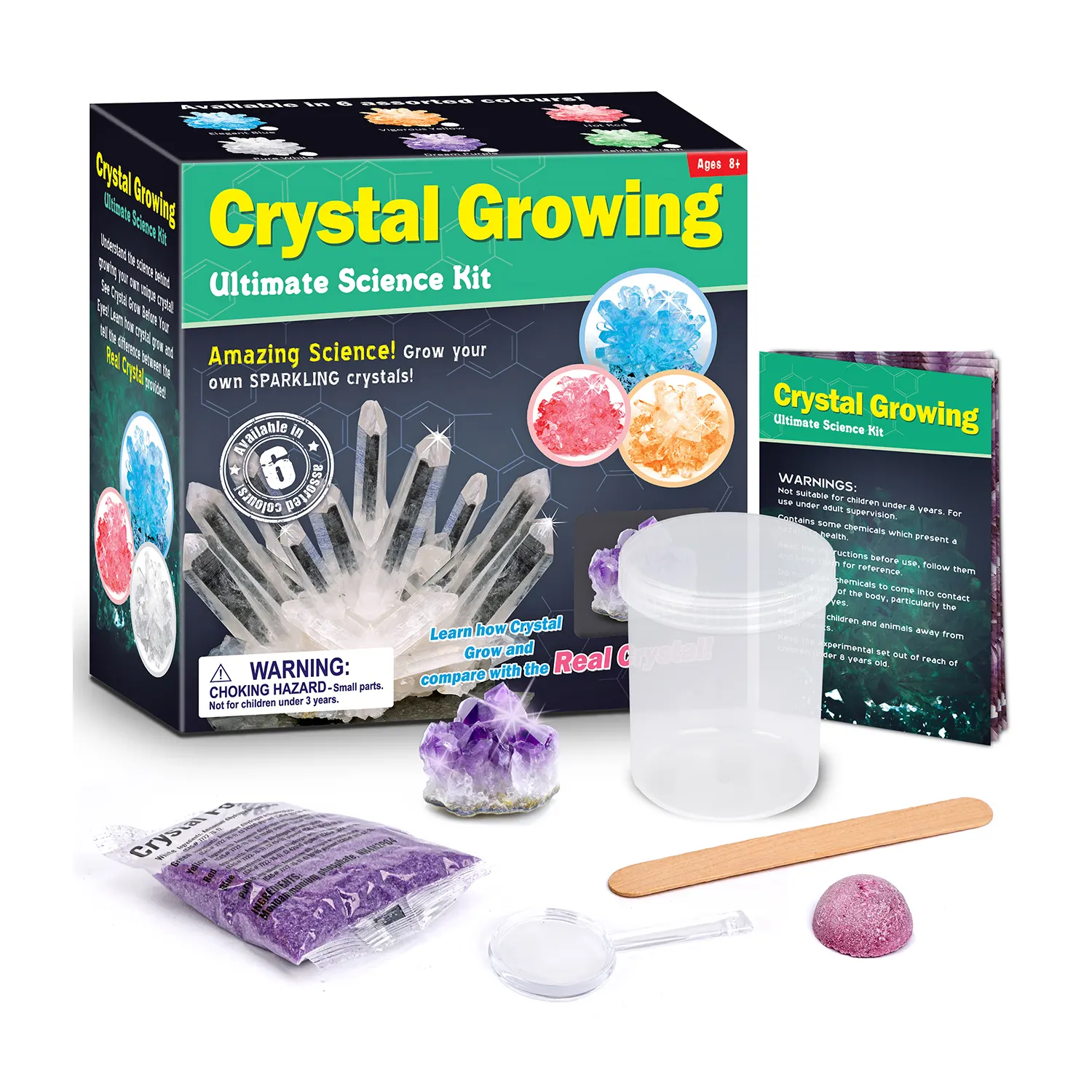 Nouvelle arrivée jouets écologiques kit expérimental scientifique cristal croissant jouets scientifiques éducatifs artisanat jouet