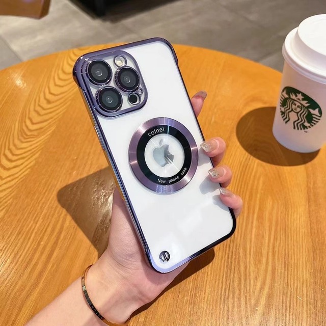 Luxury Magnetic Transparent Protective Thin Lens Protection Phone Case Cover for iPhone 17 air 16 15 14 Plus 13 12 Pro Max Plus