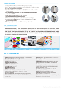NS808 Spektral photometer zur Messung von Verkehrs zeichen für Kunststoffe lektronik Farb tinten prüfung 220V Verkehrs zeichen - Product Image 6