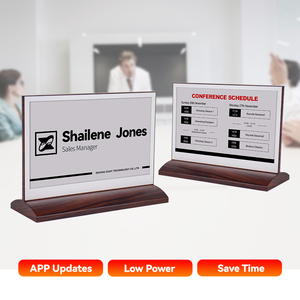 Zhsunyco 7.5 Inch BLE Smart Epaper Name Tag Dual-Sided Desktop Signage untuk Ruang Rapat Kantor Resepsi Konferensi - Product Image 6