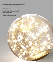 Lampe suspendue LED JACKSUN moderne pour table à manger, globe en verre, lustre de 39,37'' de long pour restaurant, salle à manger, éclairage domestique
