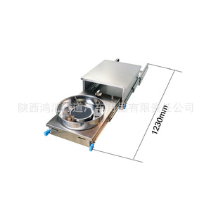 Cuisinière extractible RV en acier inoxydable, brûleur à gaz 3-5 L, cuisinière télescopique pour camping en plein air avec allumage - Product Image 3