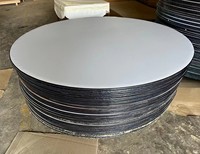 Table de restaurant pliante moderne et durable en contreplaqué, design en fer, pour hôtels, salles de banquet, repas en plein air