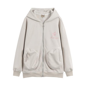 Manufacturer Full Custom <b>Stitch</b> Logo Embroidery Zip-Up Unisex Winter <b>Hoodie</b> 100% Cotton Letter Pattern Digital Printing - Product Image 6