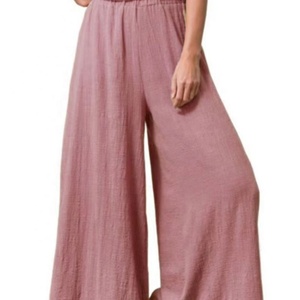 Pantalones Anchos Holgados de Algodón y Cáñamo para Mujer, Talla Grande, Pantalones Casuales para Mujer - Product Image 5