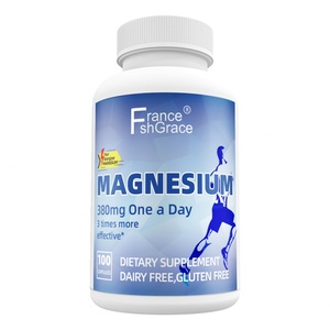 Capsules de magnésium personnalisées pour soutenir la fonction immunitaire et la santé des femmes et des hommes, 100 capsules, complément de magnésium - Product Image 1