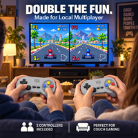 Manette de jeu sans fil rétro Data Frog PC07, double joueur, récepteur USB, manette pour PC, Android, émulateur de jeux classiques