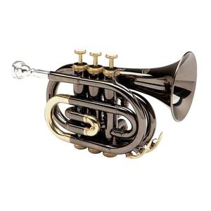 SEASOUND Mini trompette de poche BB Tone OEM Trompette en laiton noir JYPT406BK - Product Image 3