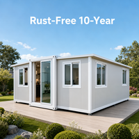 Maison préfabriquée extensible en conteneur de 40 pieds ou 20 pieds, construction rapide, 5 chambres, maison mobile en vente, casa contenedor