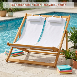 Sedia da Spiaggia Pieghevole in Legno Impermeabile di Alta Qualità, Facile da Trasportare, Produttore di Sedie Promozionali Premium - Product Image 3