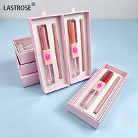 Nouveauté : Kit Lèvres 2-en-1 Marque Privée – Rouge à Lèvres Liquide Mat Nude Longue Tenue et Gloss Transparent Crème avec Crayon à Lèvres
