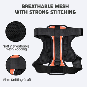Nouveau <span class=keywords><strong>Harnais</strong></span> de Sport Réfléchissant Personnalisé pour <span class=keywords><strong>Chien</strong></span> avec 3 Patchs Amovibles, Tissu Oxford Ajustable et Doublure en Maille Respirante - Product Image 3