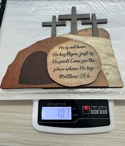 Ornamenti pasquali fanno rivivere le decorazioni artigianali in legno in loco oggetti decorativi a forma di croce per Desktop per la <span class=keywords><strong>casa</strong></span> - Product Image 5