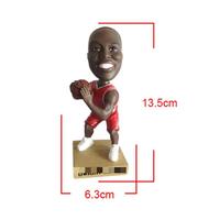 Sculpture de joueur de basket-ball Bobblehead - Objet de collection sportif réaliste, cadeau personnalisable pour les fans, pour la décoration du bureau/du gymnase
