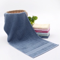 Serviette de toilette unie en bambou/coton, super absorbante, douce, écologique, antimicrobienne, pour hôtels, spas, salles de bain et usage domestique (vente en gros)