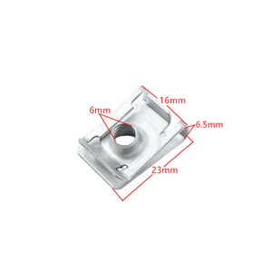 Vis de fixation automobile M6x18 autotaraudeuses avec écrou à ressort et clip de type U pour réparation et remplacement - Product Image 2