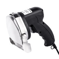 GOOPIKK Electric Auto Shawarma Gyro Doner Kebab Slicer Cutter 2 Lames US Plug 80W, 420 et 304 Machine à gyros en acier inoxydable