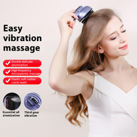YOUXIN Cepillo Eléctrico para el Cuidado del Cabello, Masajeador de Cuero Cabelludo con Vibración, Control Remoto Inalámbrico, Aceite Esencial Atomizado, Luz Roja